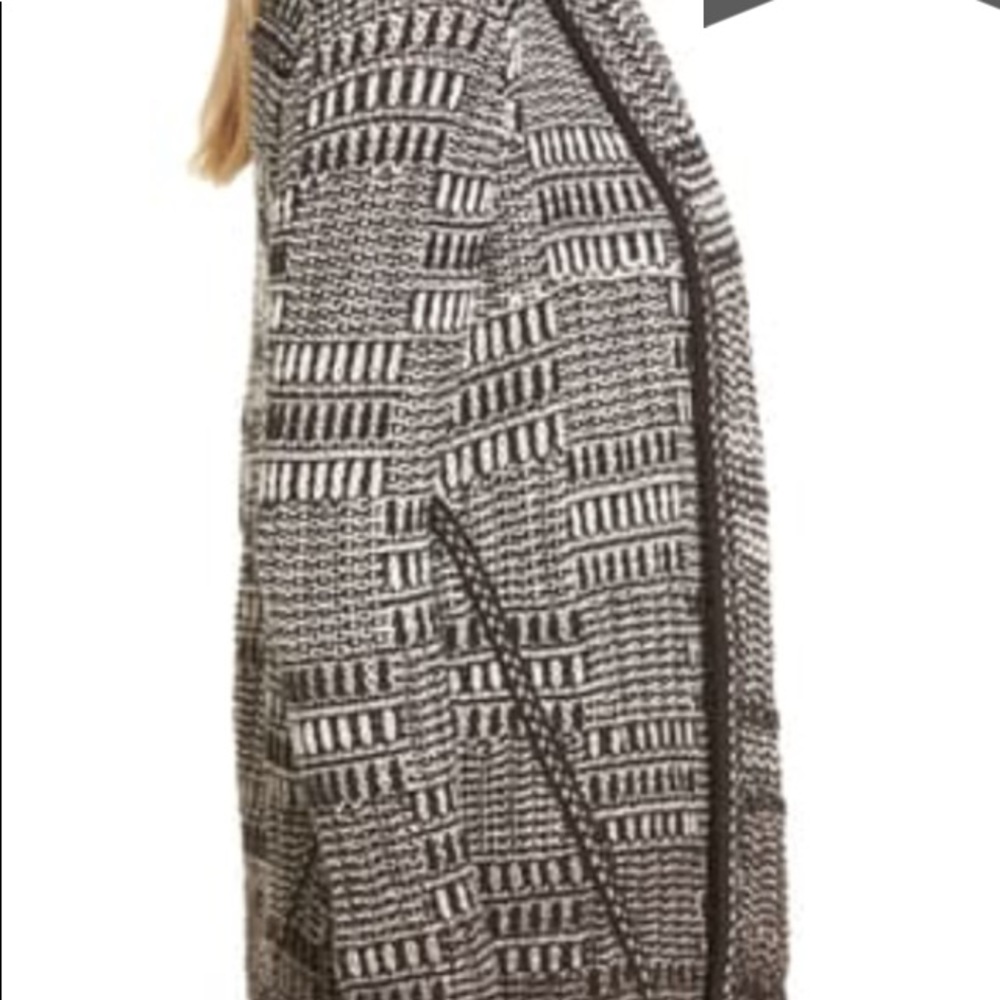 NIC+ZOE Open Front Cardigan Size-Large Color-Brown/White NWT - Picture 3 of 12